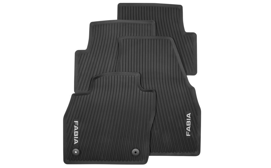 All-weather foot mats Fabia IV | Car Mats | Interior accessories | For your  car | Catalog | Czech Republic
