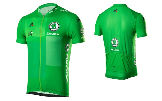 Replika of green jersey TdF 2018 | Bike clothes | Škoda Cycling | For ...