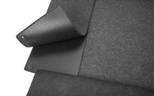 Folding rubber/textile boot mat SUPERB III COMBI