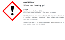 Gel na čištění ráfků kol