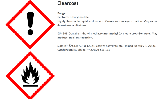 Tužka laková černá Ebony metalíza