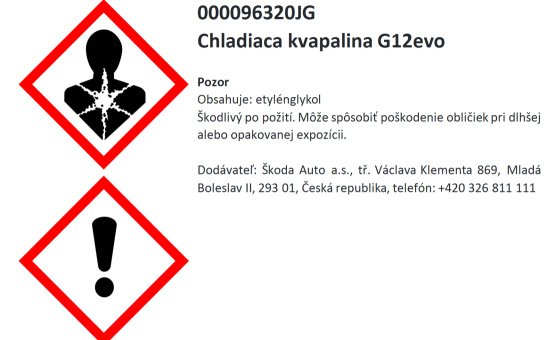 Chladící kapalina G12evo 1 l