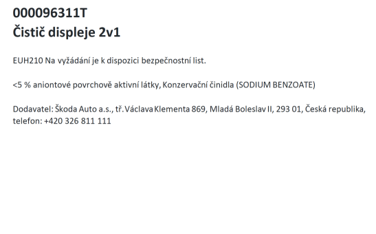 Čistič displeje 2 v 1