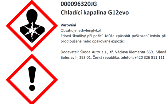 Chladící kapalina G12evo 1 l