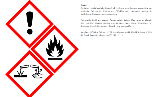 Tužka laková černá Ebony metalíza