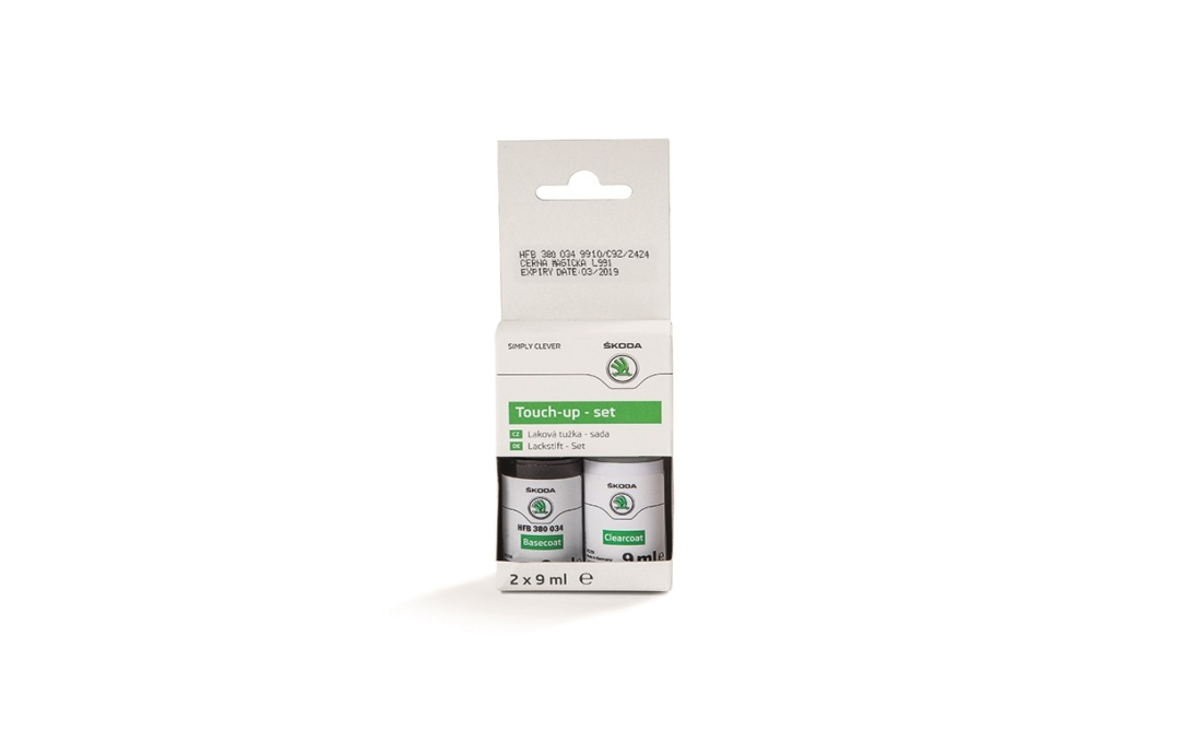 Touch up paint pencil black Magic metallic Official Skoda Auto E shop