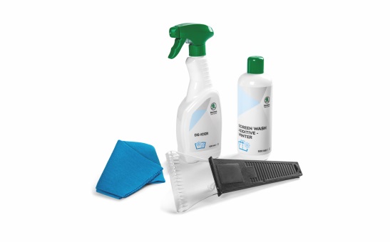 Kit of car care products - winter