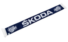 Pletená šála Hokej modrá