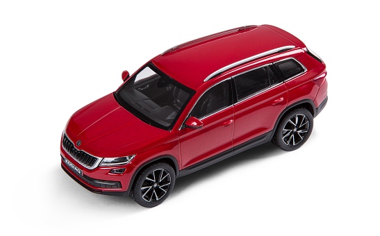 Kodiaq 1:43 červená Velvet