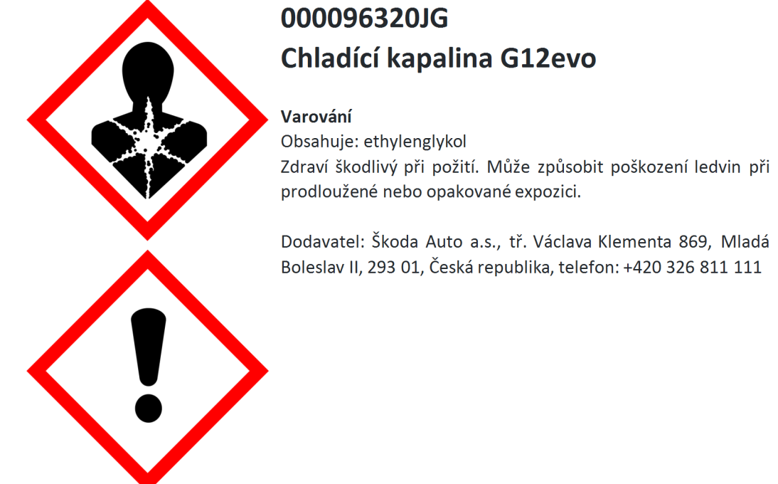 Chladící kapalina G12evo 1 l