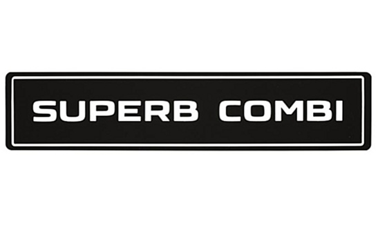 Registrační značka Superb Combi