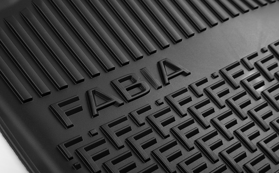 Gumové koberce Fabia III – přední