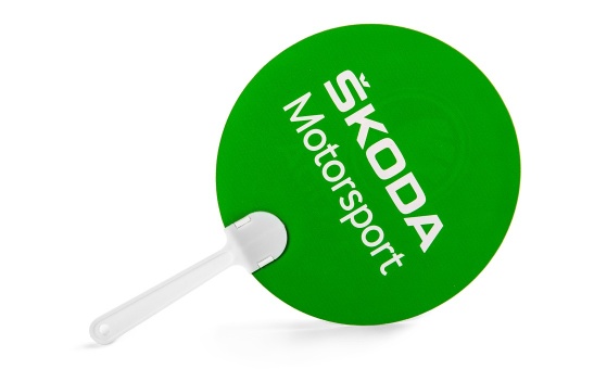 Plastový ruční vějíř Motorsport set 50ks