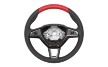 Kožený volant tříramenný