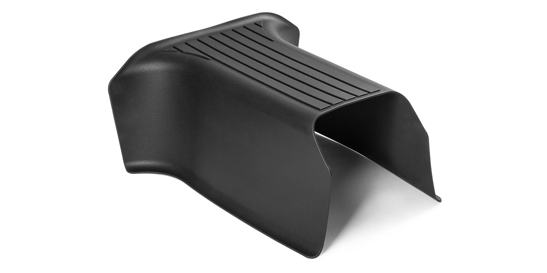 Gumový koberec přes tunel Kodiaq