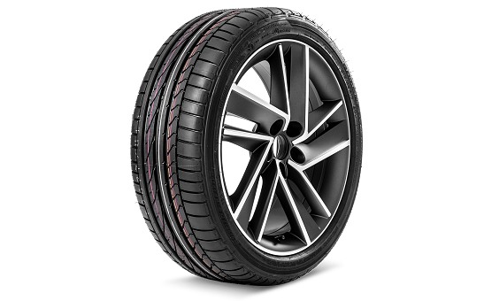 Complete summer alloy wheel BLADE 17" for RAPID, FABIA III