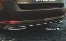 Rear bumper spoiler Sportline Superb III