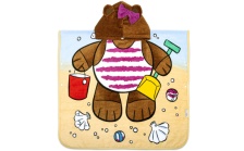 Dívčí osuška s kapucí