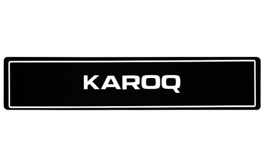 Car Plate Karoq