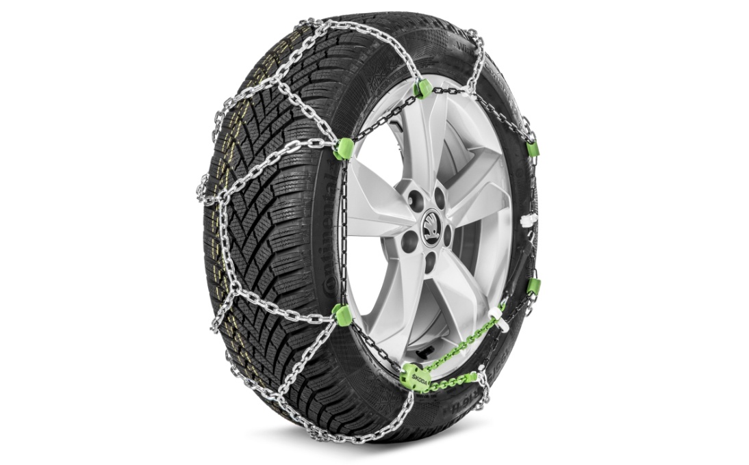 Sada nerezových sněhových řetězů