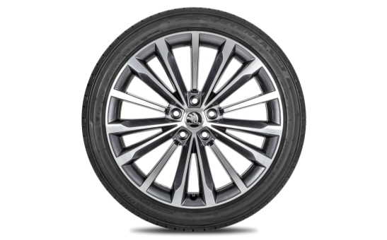 Complete summer alloy wheel Trinity 19" for Superb III