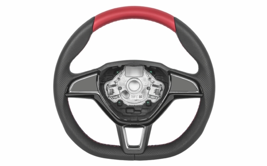 Three-spoke sports steering wheel