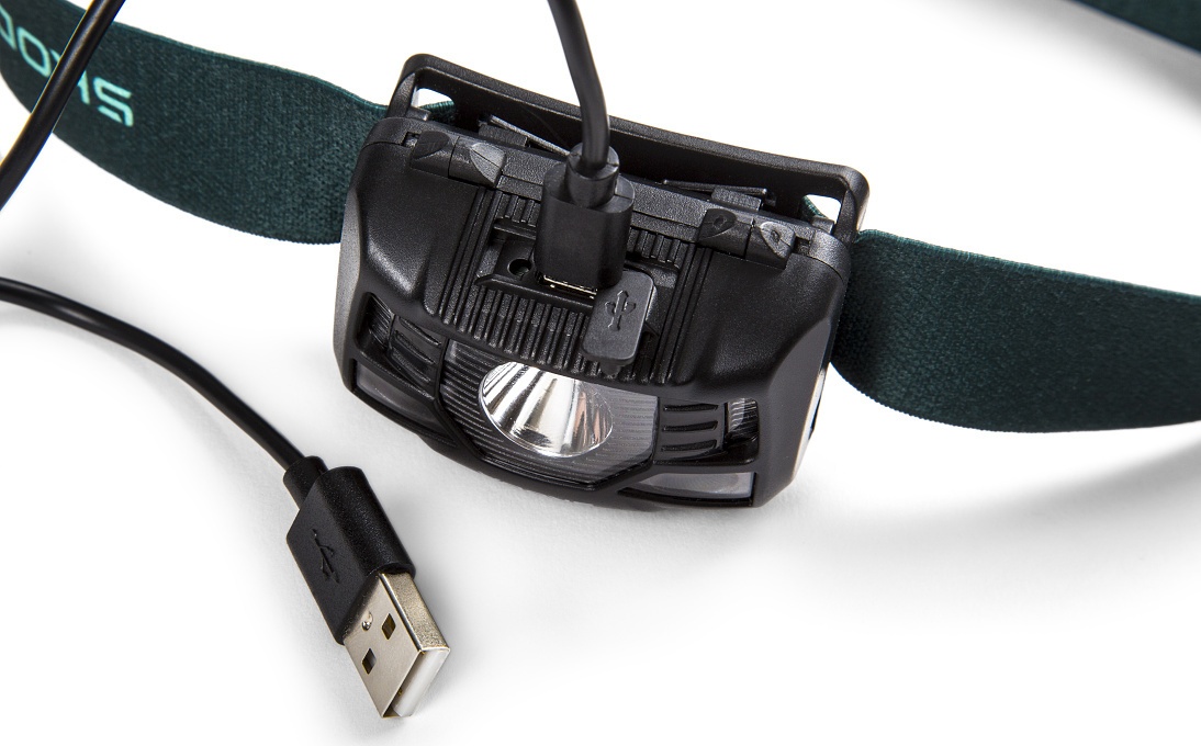 LED čelová svítilna s USB nabíjením