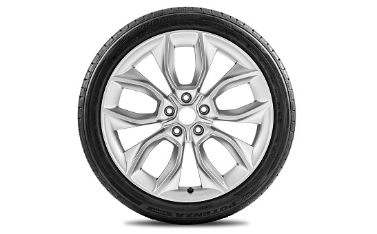 Complete summer alloy wheel CRATER 19" for KAROQ