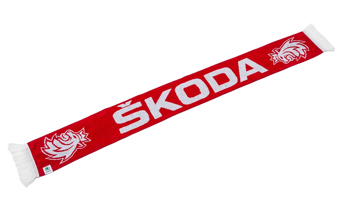 Knit Scarf Hockey red