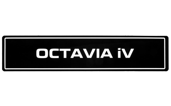 Car Plate Octavia iV