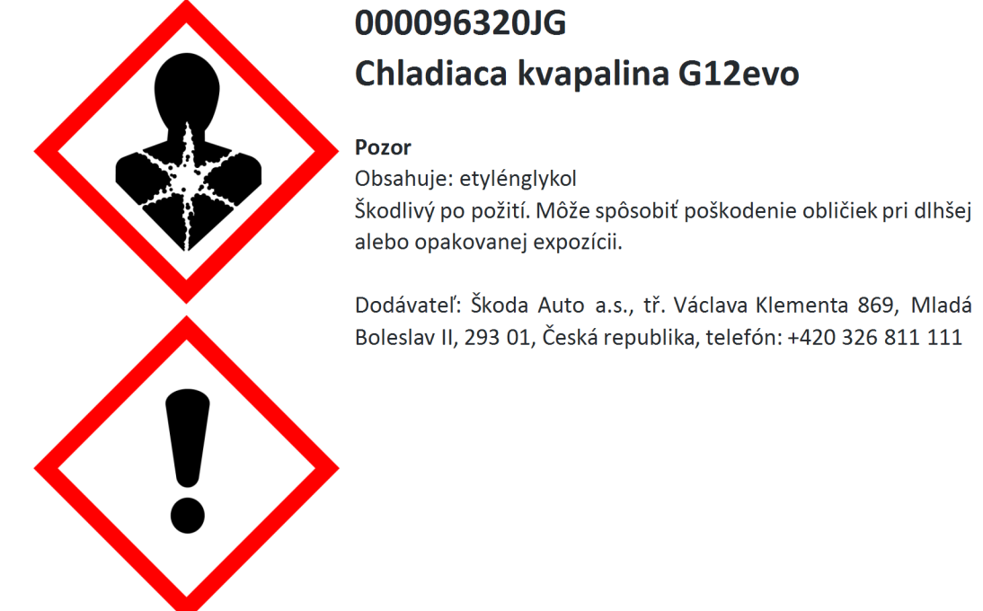 Chladící kapalina G12evo 1 l