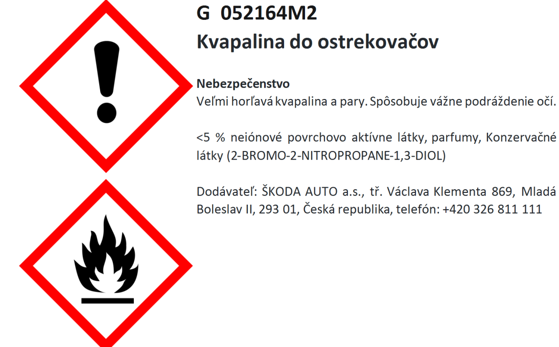 Zimní kapalina do ostřikovačů