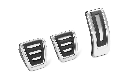 Kryty pedálů z ušlechtilé oceli