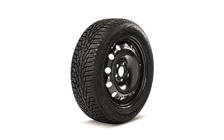 Complete winter steel wheel 15" for FABIA III, RAPID