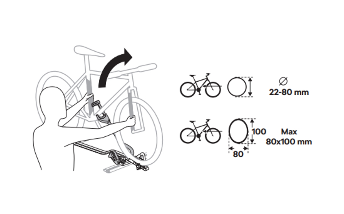 Nosič jízdního kola na střechu pro vozy Škoda
