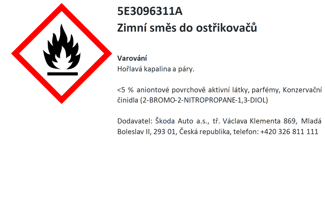 Zimní směs do ostřikovačů