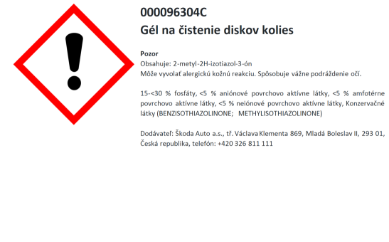 Gel na čištění ráfků kol