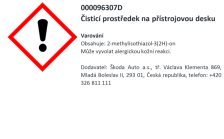 Pečující prostředek na přístrojovou desku