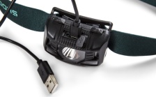 LED čelová svítilna s USB nabíjením