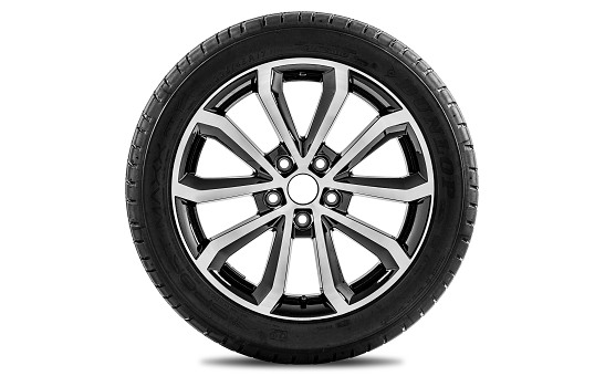 Complete summer alloy wheel HAWK 17" for OCTAVIA III