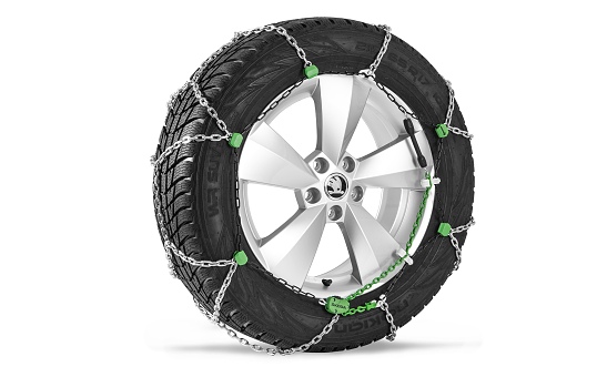 Sada nerezových sněhových řetězů