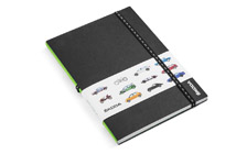 Notebook with Škodajis car motives