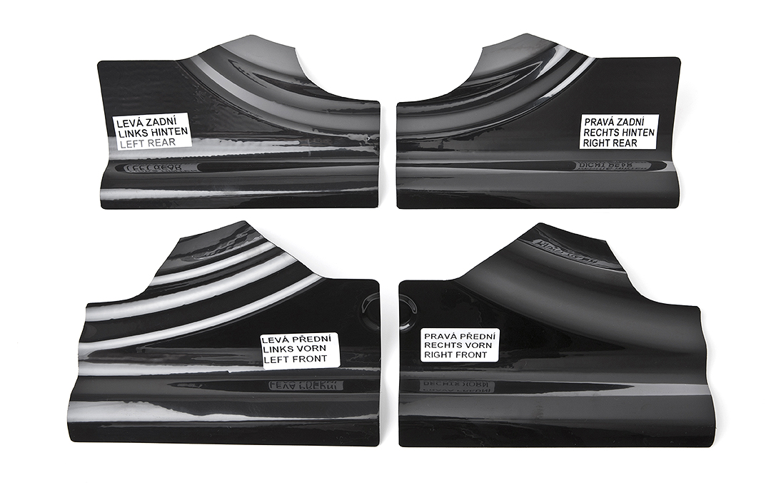 Template for fitting decorative sill plates Kodiaq