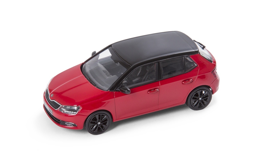 Abrex Skoda Fabia 2 Orange Metallic A Model Car 1:72