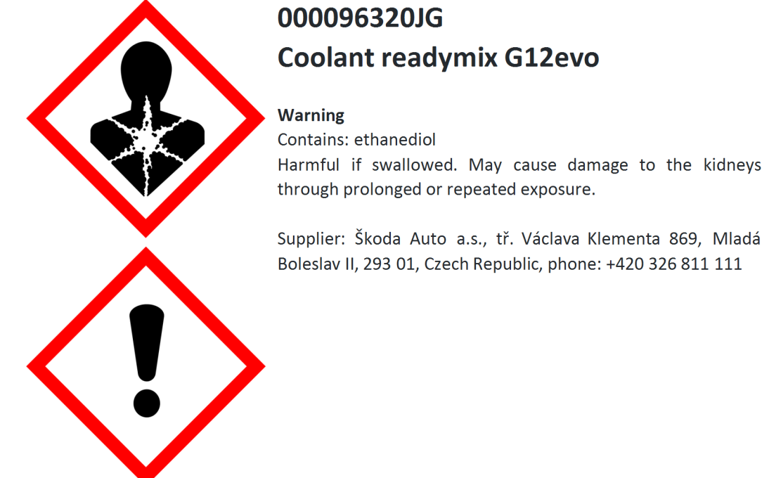Chladící kapalina G12evo 1 l
