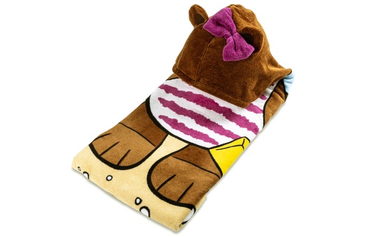 Dívčí osuška s kapucí