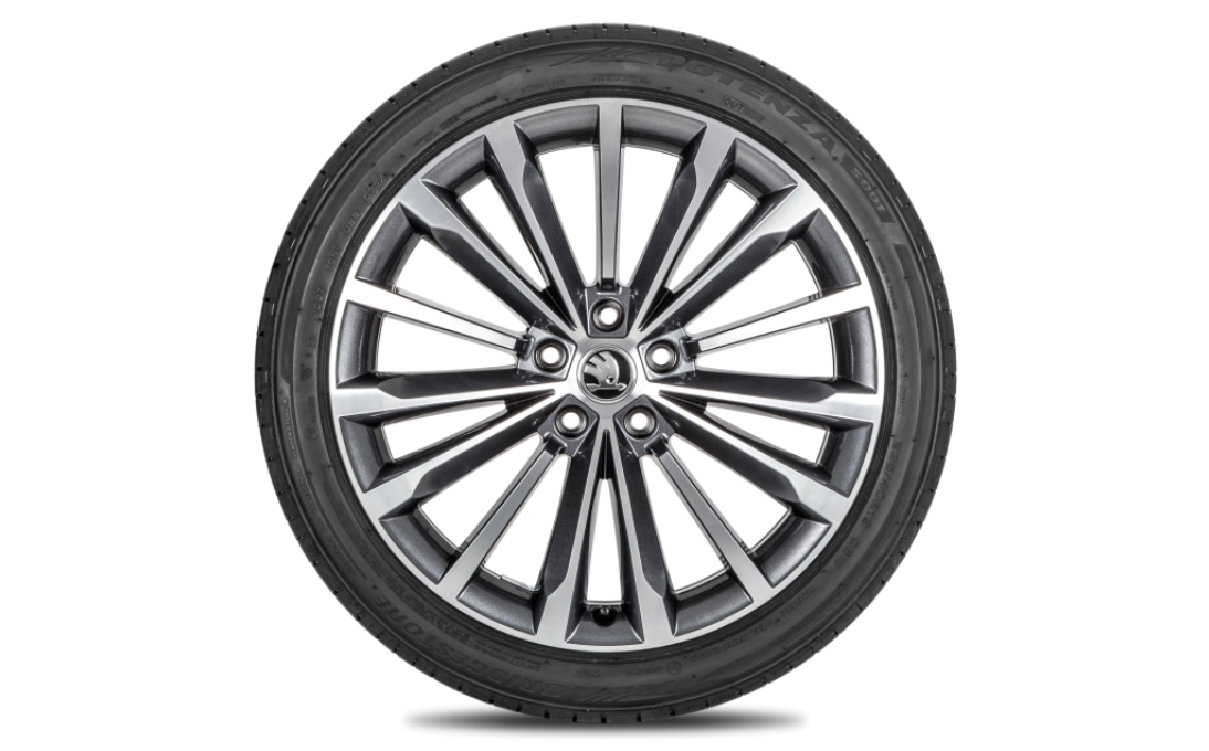 Complete summer alloy wheel Trinity 19" for Superb III