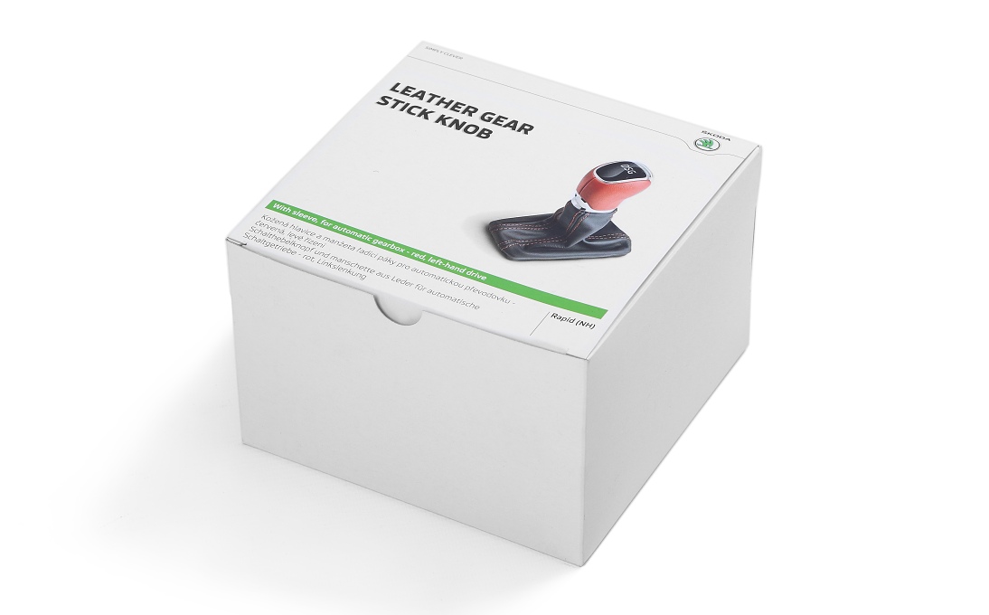 Leather gear stick knob and sleeve for automatic gearbox RAPID