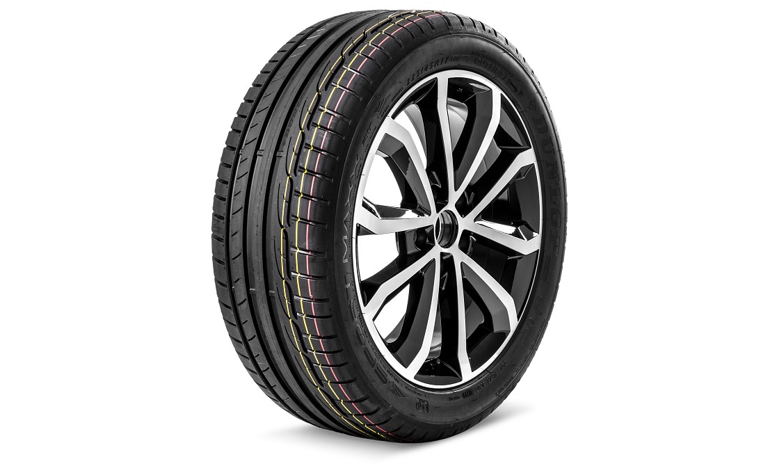 Complete summer alloy wheel HAWK 17" for OCTAVIA III