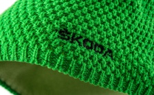 Zelená zimní čepice